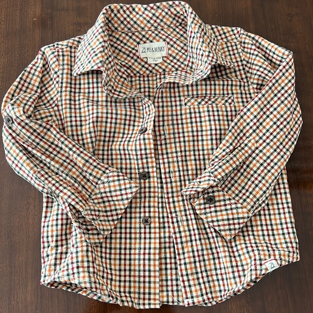 Me and Henry button down